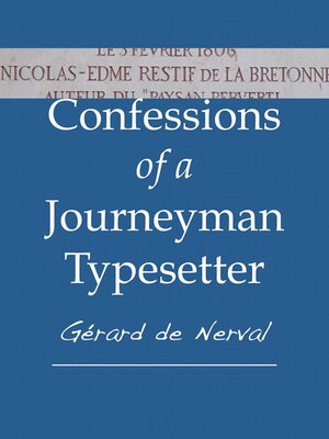 cover image of Confessions of a Journeyman Typesetter